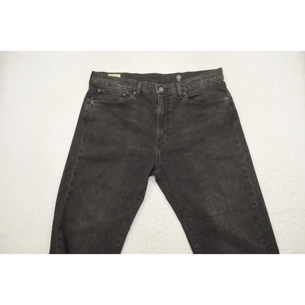 Levi's 505 Regular Fit Straight Leg Stretch Black Denim Jeans Mens Size 36 x 31*
